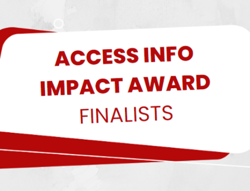 Finalists Announced for the Inaugural Access Info Impact Award